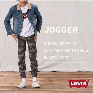Levi's Boys' Ripstop Jogger Pants Size 10 Camouflage
